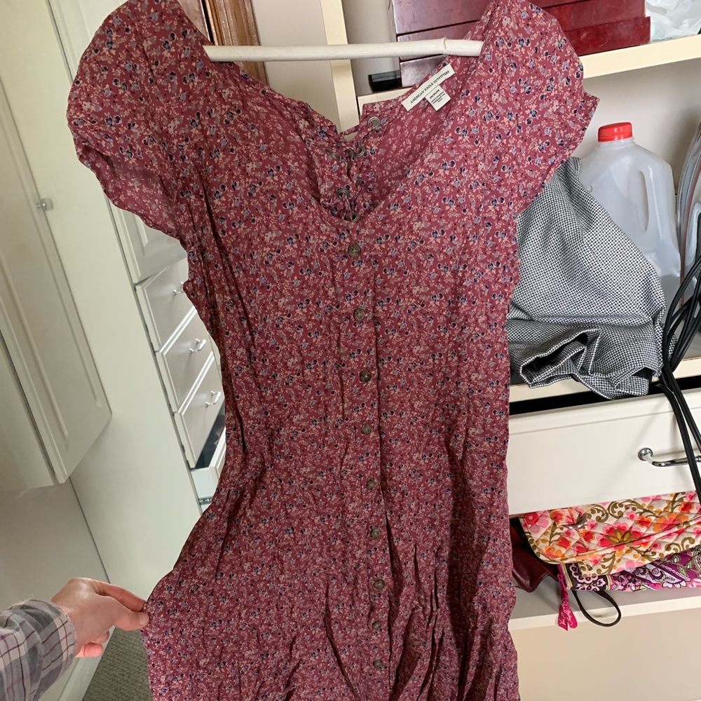 American Eagle front button sundress